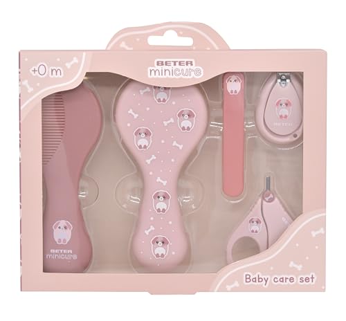 Beter - Set Per La Cura Del Bambino, Kit Pulizia Neonato, Set Neonato, Forbici, Lime Per Unghie, Tagliaunghie, Pettine E Spazzola Neonato, Kit Neonato