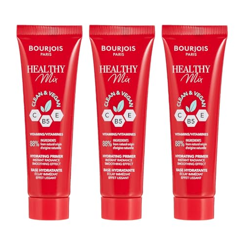 3 X Bourjois Paris Healthy Mix Clean & Vegan Hydrating Primer 30Ml