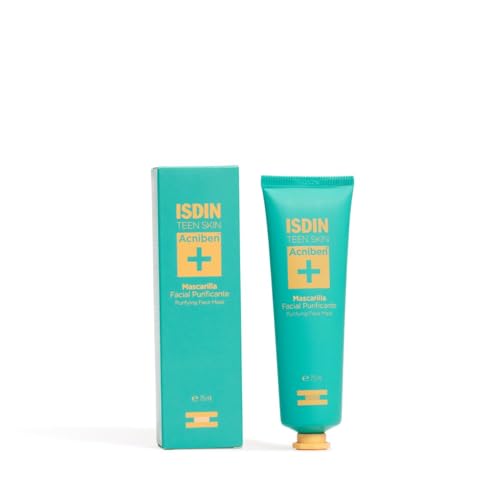 Isdin Acniben Mask - Maschera Viso Purificante, Extra Detersione Per Routine Della Pelle Grassa E/O A Tendenza Acneica, 75Ml