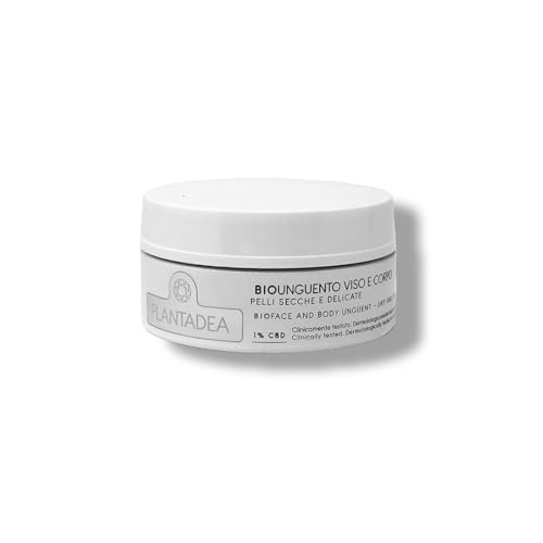 Plantadea Unguento Bio Crema Dermatite Atopica E Crema Psoriasi 50 Ml, Crema Corpo Idratante Lenitiva Crema Viso Pelle Secca