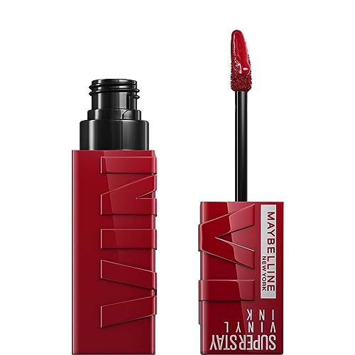 Maybelline New York Tinta Labbra A Lunga Tenuta Superstay Vinyl Ink, Per Un Effetto Vinilico Fino A 16H, Finish Luminoso E Senza Sbavature, Formula Ve