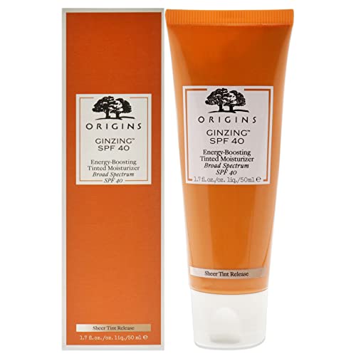 Origins Ginzing, Crema Idratante Energizzante, Colorata, Con Protezione Solare Spf 40, 50 Ml