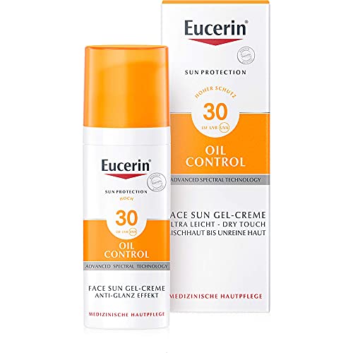 Eucerin Sun Oil Control Gel-Crema Tocco Secco Fp 30 Protezione Viso Pelle Grassa 50 Ml