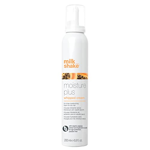 Milk Shake Whipped Cream Moisture Plus Mousse Idratante Senza Risciacquo Per Capelli Secchi 200Ml