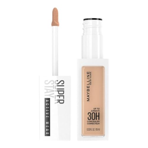 Maybelline New York Correttore Liquido Superstay 30H Active Wear, Finish Matte E Naturale Ad Alta Coprenza, 30 H Di Tenuta, Corregge Le Imperfezioni S