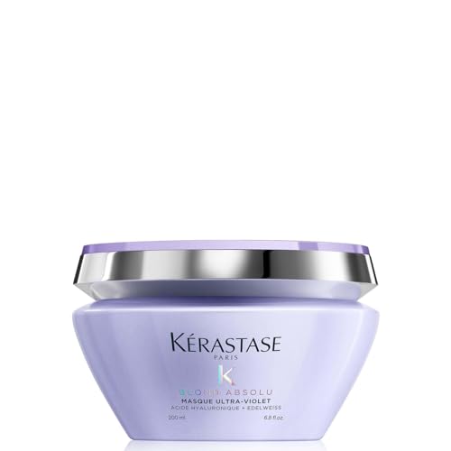 Kérastase, Blond Absolu, Maschera Neutralizzante Anti-Riflessi Ultra-Violet, Per Capelli Biondi Tinti & Decolorati, Con Acido Ialuronico, Ultra-Violet