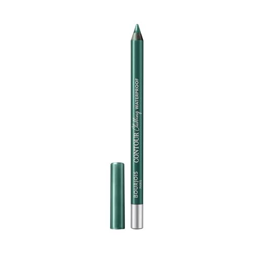 Bourjois Paris Contour Clubbing Matita Occhi Waterproof, Texture Scorrevole E Morbida, Formula Con Oli Di Jojoba, No. 50 Kohl Loving Green, 1.2G
