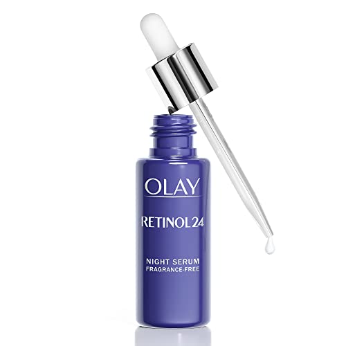 Olay Siero Viso Notte Retinol 24, Idratante E Antirughe, Con Retinolo E Vitamina B3, Per Una Pelle Liscia E Luminosa Per 24 Ore, 40Ml