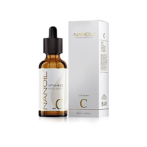 Siero Viso Con Vitamina C Nanoil Vitamin C Face Serum 50Ml – Siero Viso Schiarente, Illuminante E Anti-Età Con Vitamina C