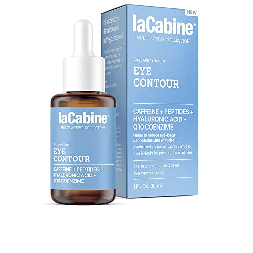 Lacabine Eye Contour Serum | Siero Decongestionante Concentrato Per Ridurre Borse, Occhiaie E Rughe | Con Caffeina, Acido Ialuronico, Peptidi E Coenzi