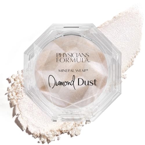 Physicians Formula, Mineral Wear® Diamond Glow Dust, Polvere Per Viso Con Effetto Luminoso E Glimmering, Formula Blurring Che Lascia Un Effetto Lumino