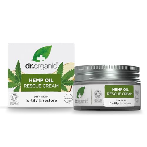 Dr. Organic Crema Rescate 24H; Aceite De Cañamo 50 Ml 50 Ml