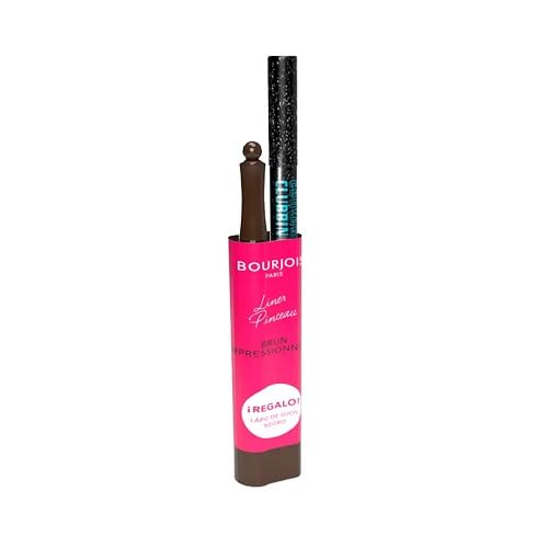 Bourjois Trucco Pack Liner Pinceau, Contour Clubing Regalo 2 Brun Impressionniste, 48 Atomic Black 1,2 G