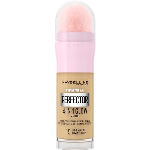 Maybelline New York Fondotinta Perfezionante Instant Perfector 4-In-1 Glow, Minimizza, Corregge, Uniforma E Illumina, Finish Luminoso Senza Imperfezio