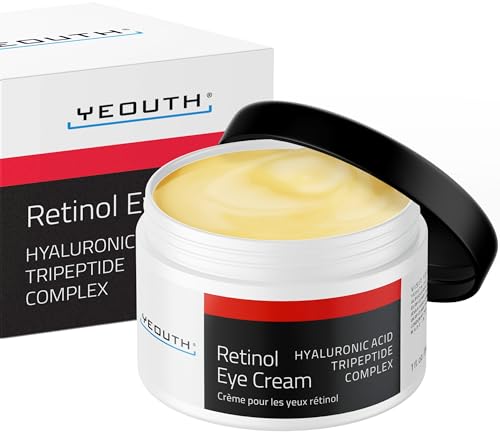Yeouth Contorno Occhi Retinolo Con Acido Ialuronico, Retinol Eye Cream, Crema Occhi Per Occhiaie E Gli Occhi Gonfi, Crema Occhi Idratante Per Le Borse