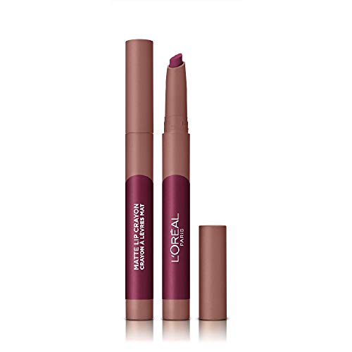 L'Oréal Paris Infallible Very Matte Lip Crayon, Rossetto Effetto Opaco, Colore: Sizzling Sugar (107)