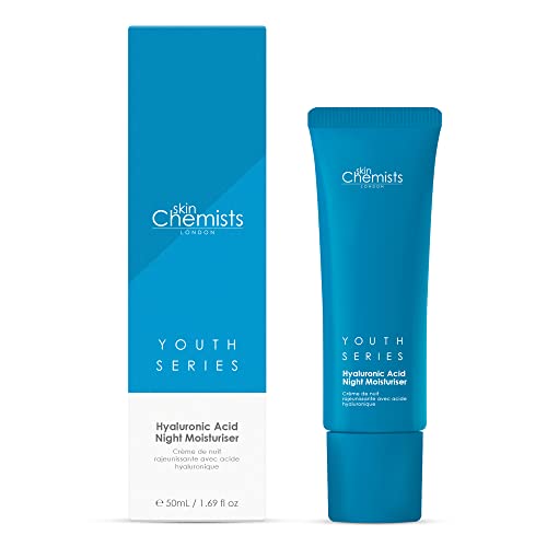 Skin Chemists Anti-Invecchiamento Hyaluronic Acid 1% Crema Da Notte | Protegge Dalle Linee Sottili E Dalle Rughe |50 Ml
