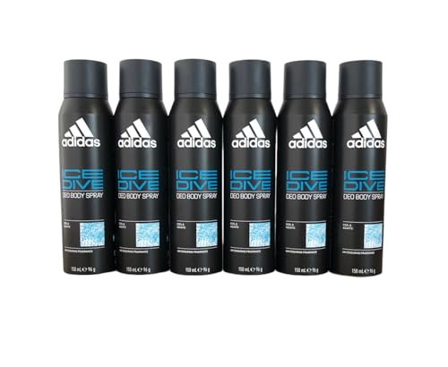 6 * Adidas Deo Spray Deo Spray Corpo 150 Ml Ice Dive 6 * 150Ml