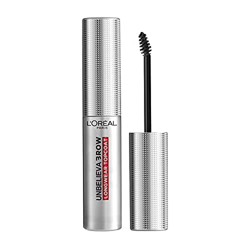 L'Oréal Paris Gel Sopracciglia Trasparente Unbelievabrow, Topcoat Per Sopracciglia Definite E Piene A Lunga Tenuta, Waterproof E Asciugatura Ultra-Rap