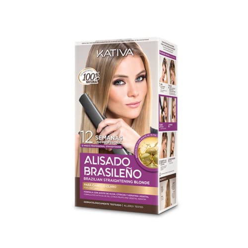Kativa Profesional Alisado Brasileno Pro Blonde Lote 6 Pz