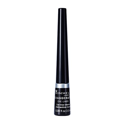 Rimmel London Scandaleyes Exaggerate Delineatore Occhi Liquido Matte, 2.5 Ml, Nero (001 Black)