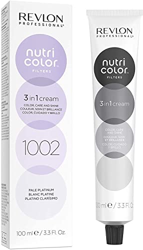 Revlon Professional Nutri Color Filters Maschera Colorata Capelli, Protettiva, Istantanea E Multidimensionale, Platino Chiaro - 100 Ml