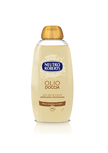 Neutro Roberts Olio Doccia Con Olio Di Cocco, Ottimo Per Pelli Delicate, Formula Addolcente E Protettiva Per Una Pelle Morbida E Sana, Deterge E Idrat