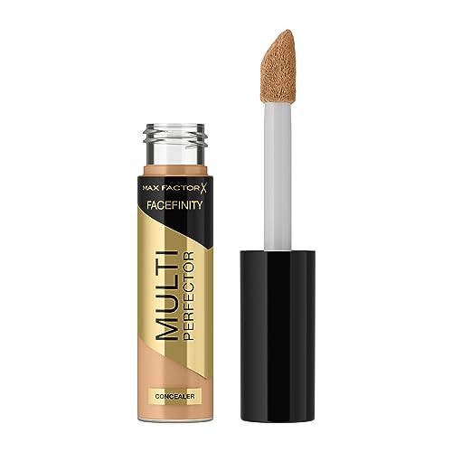 Max Factor Facefinity Multi-Perfector Correttore, Correttore All-In-One, Nasconde Le Imperfezioni, Vegano, Copertura Personalizzabile, 6 Tonalità, 4N,