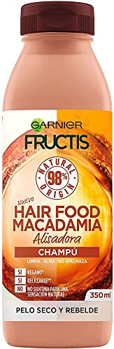 Garnier Fructis Hair Food Champú Macadamia Alisadora - 350 Ml