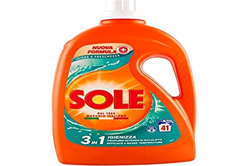 Sole Detersivo Lavatrice Liquido Igiene E Freschezza 1845Ml 41 Lavagg, 399.9997 Grammo, 1