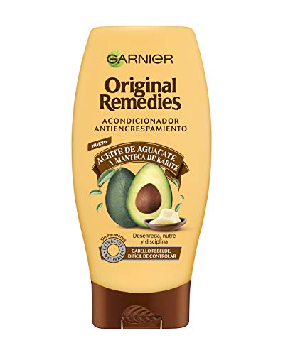 Garnier Balsamo Original Remedies All'Olio Di Avocado E Burro Di Karité Per Capelli Ribelli E Crespi 250 Ml