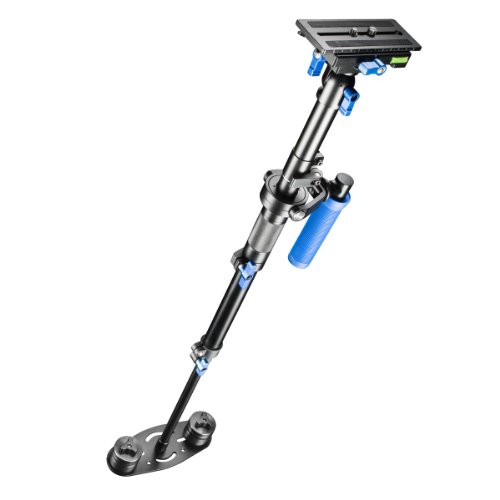 Walimex Pro Stabypod M Schwebestativ Steadycam Zur Stabilisierung Von Dslr-Kameras (Größe Max. 80 Cm, Schnellwechselplatte, Gegengewichte, Tasche), 19