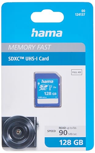 Hama 00124137 - Scheda Di Memoria Sdxc 128 Gb Uhs-I Class1 C10 533X/ 80Mb/S Incredibly Fast
