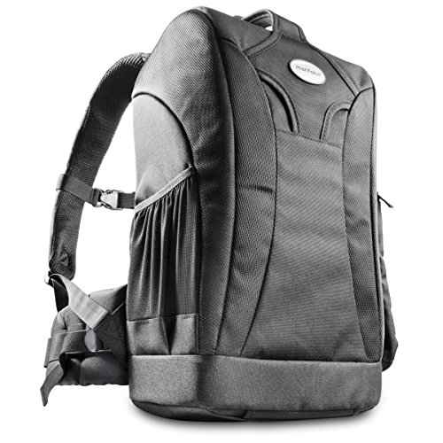 Mantona Trekking Fotorucksack – Dslr Kamerarucksack Kameratasche Mit Regenschutz, 17947, Schwarz