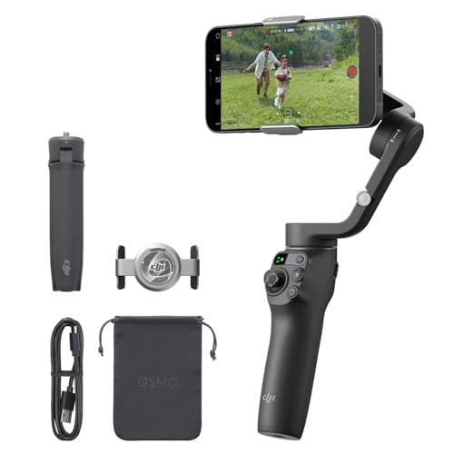 Dji Osmo Mobile 6, Stabilizzatore Per Smartphone A 3 Assi, Manico Telescopico Integrato, Tracciamento Degli Oggetti, Portatile E Pieghevole, Stabilizz