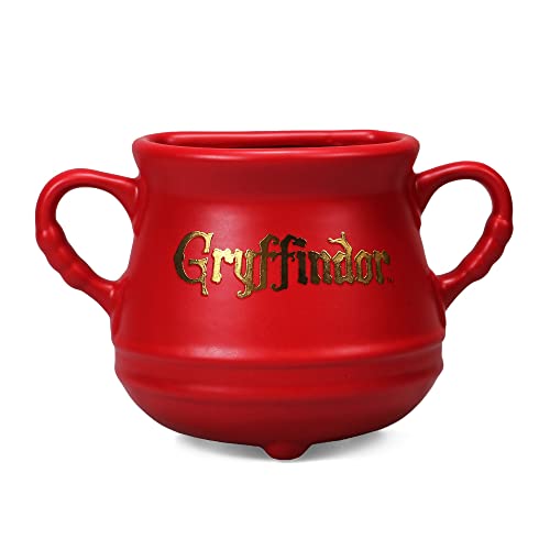 Half Moon Bay: Vaso Fiori Harry Potter Grifondoro | Vaso Fiori Da Appendere Personalizzato Calderone Grifondoro, Licenza Ufficiale 100%, Ideale Come D