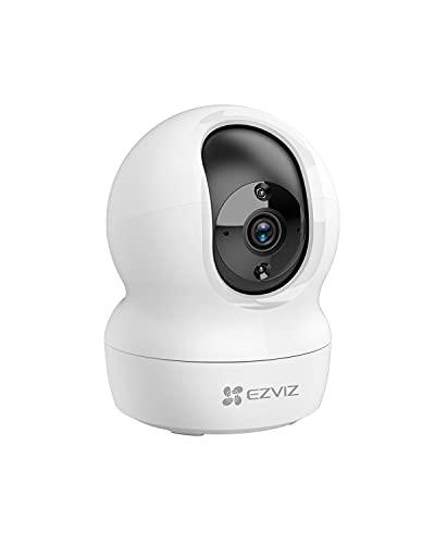 Ezviz Telecamera Wi-Fi Interno 2K, Videocamera Sorveglianza 4Mp Per Animali E Bambini, Motorizzata A 360°, Audio A Due Vie, Funziona Alexa, Avvisi Mov