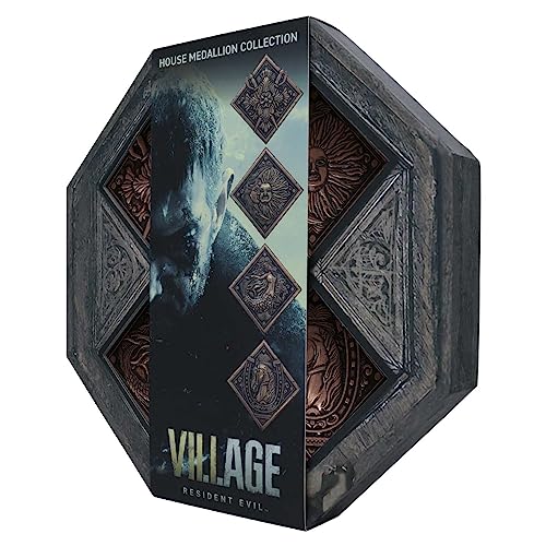 Fanattik Resident Evil Viii - Villaggio Replica Casa Crest Medallion Collezione, Misura Unica, Plastica, Nessuna Pietra Preziosa