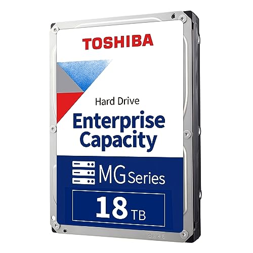 Toshiba 18Tb Enterprise Internal Hard Drive – Mg Series 3.5' Sata Hdd Mainstream Server And Storage, 24/7 Reliable Operation, Hyperscale And Cloud Sto