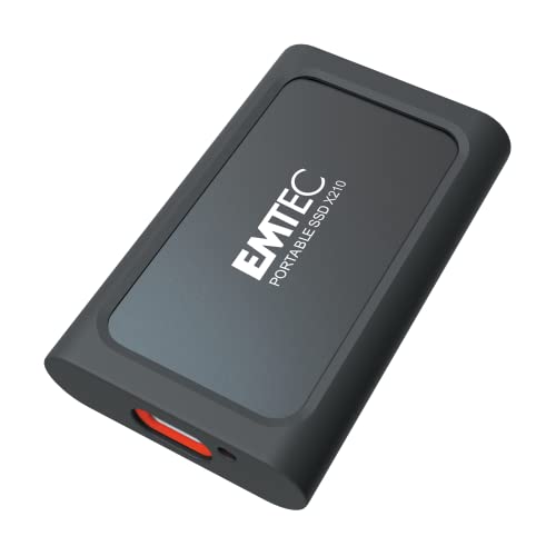 Emtec Ssd 512Gb 3.2 Gen2 X210 Ssd Portable Retail Ecssd512Gx210