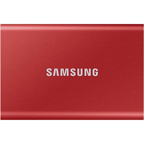 Samsung T7 Portable Ssd - 2 Tb - Usb 3.2 Gen.2 External Ssd - Metallic Red (Mu-Pc2T0R/Ww)