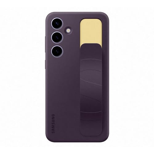 Samsung Standing Grip Case Cover Con Cinturino E Funzione Cavalletto Per Galaxy S24+, Dark Violet