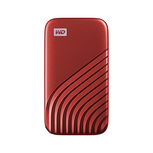 Western Digita Wd 2 Tb My Passport Ssd Portatile Con Tecnologia Nvme, Usb-C, Fino A 1.050 Mb/S In Lettura, Fino A 1000Mb/S In Scrittura, Rosso