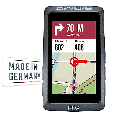 Sigma Rox 12.1 Evo - Set Di Sensori – Night Grey Per Bicicletta Europa Bluetooth, Gps, Glonass