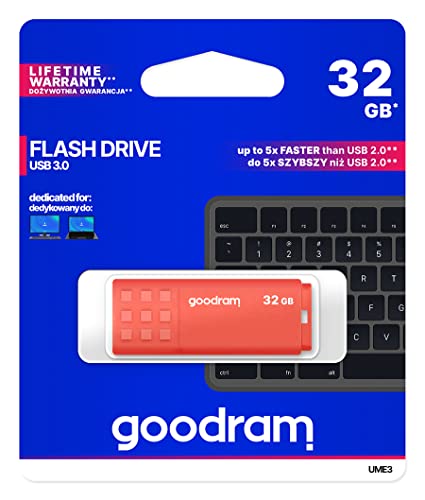 Pen Drive Goodram Ume3 32Gb Usb 3.0 Naranja