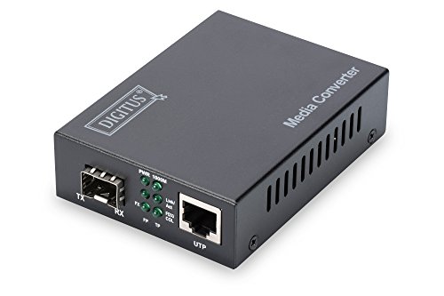 Digitus 10 Gigabit Convertitore Multimediale Rj45 / Sfp Supporta 1G, 2.5G, 5G E 10G, 12V, 5W