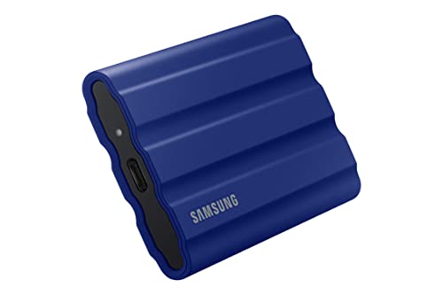 Samsung Memorie T7 Shield Mu-Pe2T0R Ssd Esterno Portatile Da 2 T, Usb 3.2 Gen 2, 10 Gbps, Blu