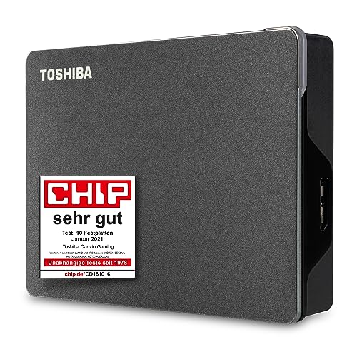 Toshiba 4Tb Canvio Gaming - Portable External Hard Drive Compatible With Most Playstation, Xbox And Pc Consoles, Usb 3.2. Gen 1 Technology, Black (Hdt