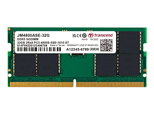 Transcend 32Gb Jm Ddr5 4800 So-Dimm 2Rx8