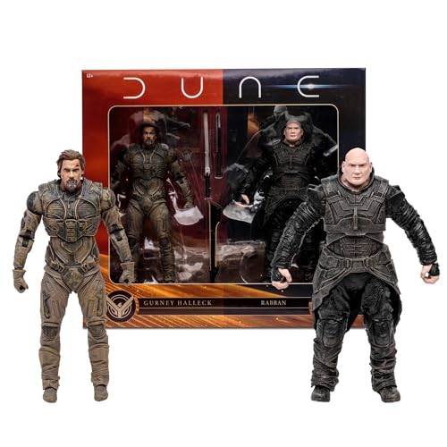 Mcfarlane Toys Dune, Deuxième Partie Pack 2 Figurines Gurney Halleck & Rabban 18 Cm